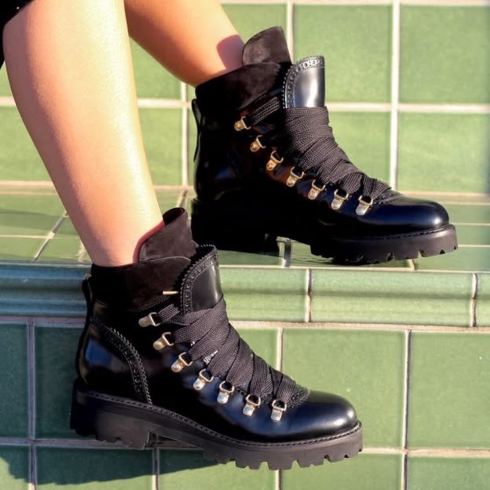 Angela Scott Black Leather Boots